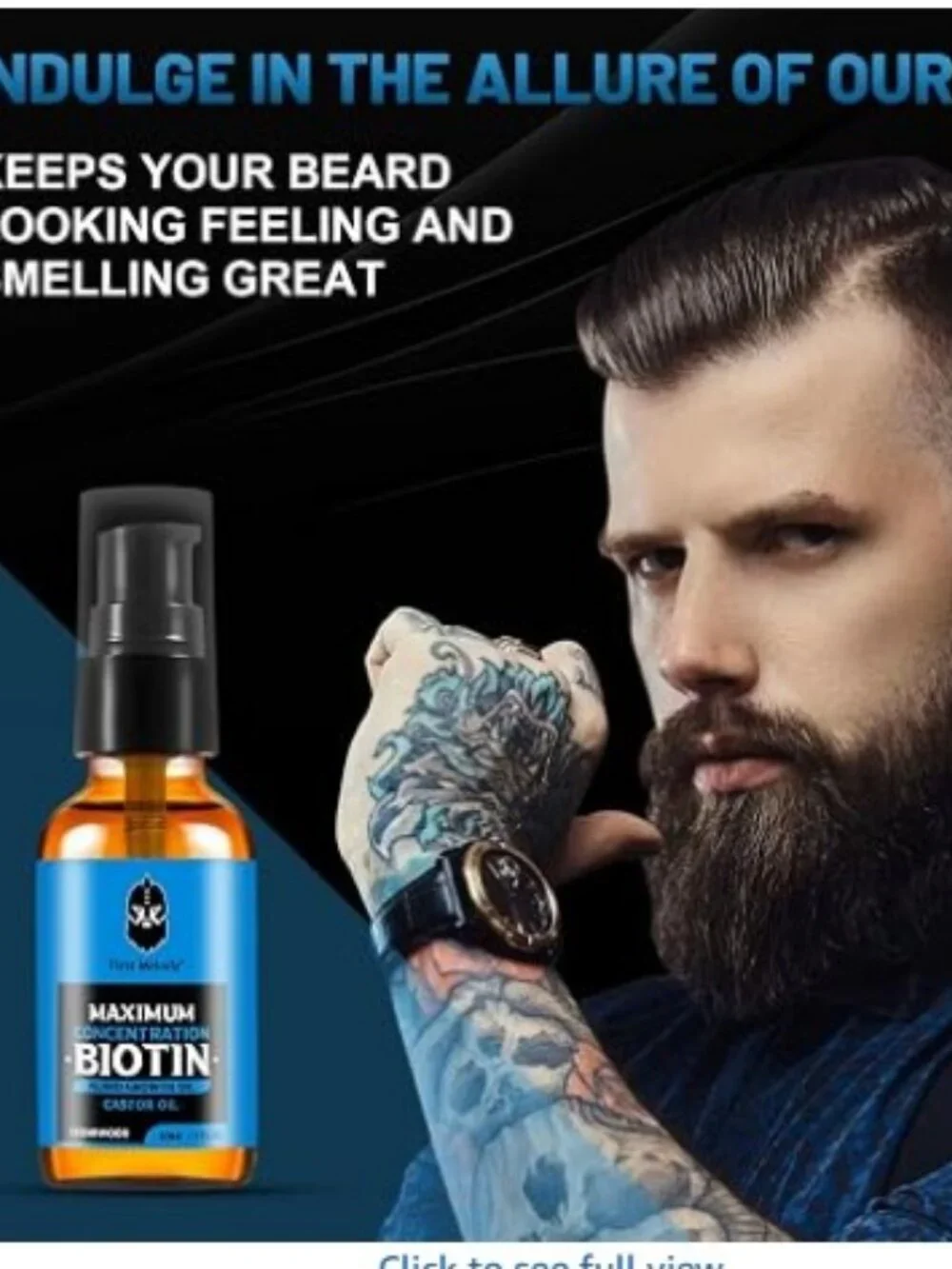 First Melody Biotin Beard Growth Oil Cedarwood Scent 2 pk